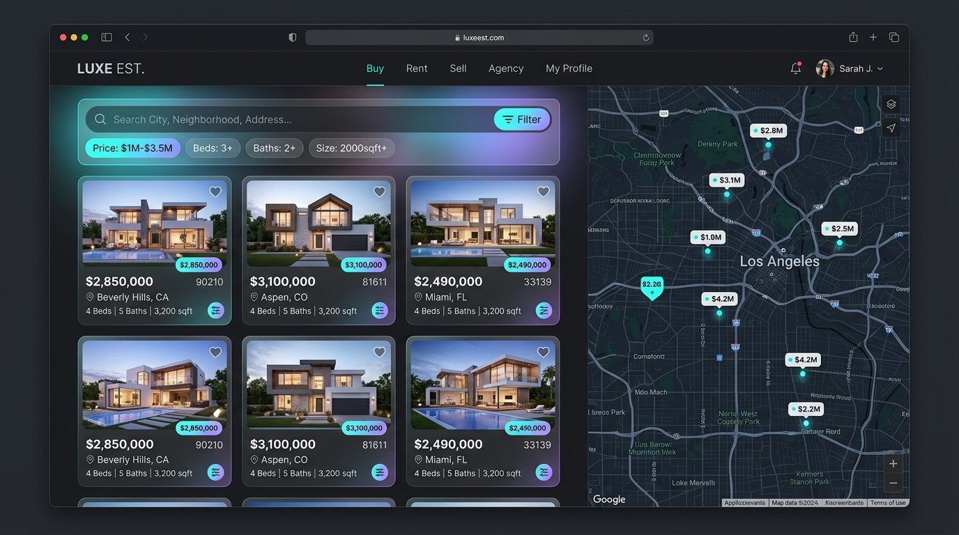Real Estate platform viewport